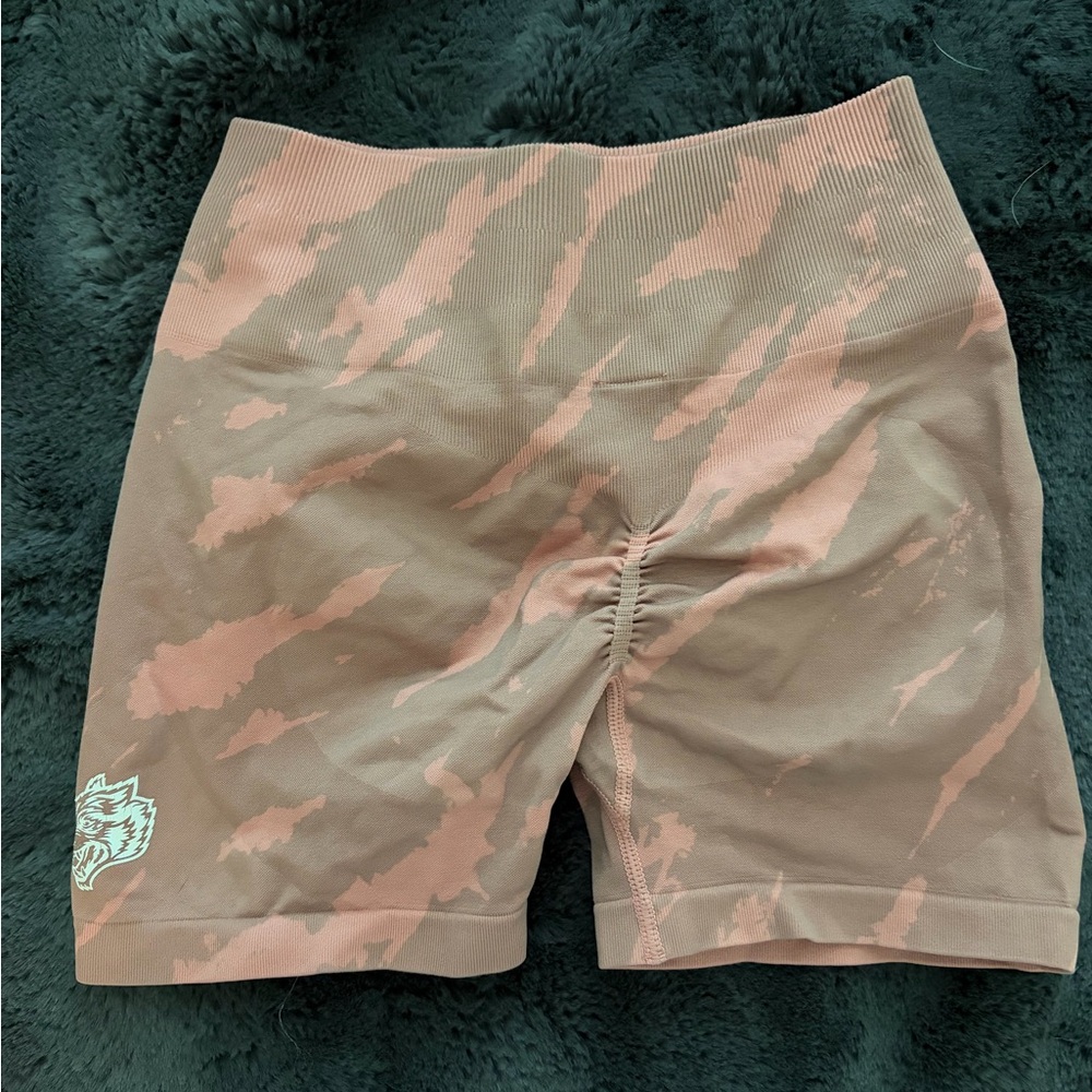 Darc Sport Pink and Brown Athletic Shorts
